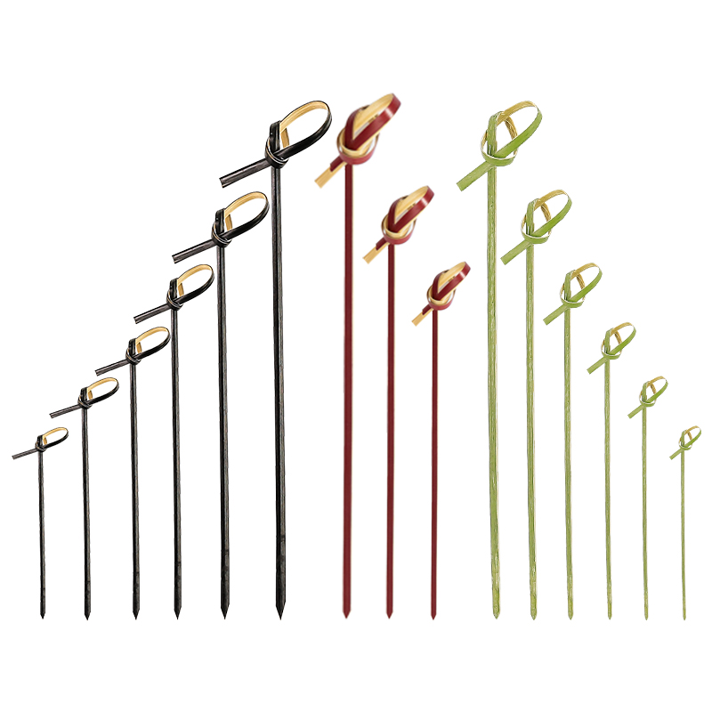 Bamboo Colored Knot Skewer