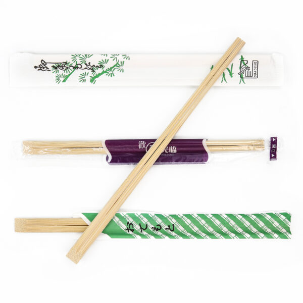 Bamboo Tensoge Chopsticks 240mm Opp Wrapped