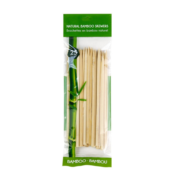 Natural Bamboo Flat Skewers – Multiple Sizes