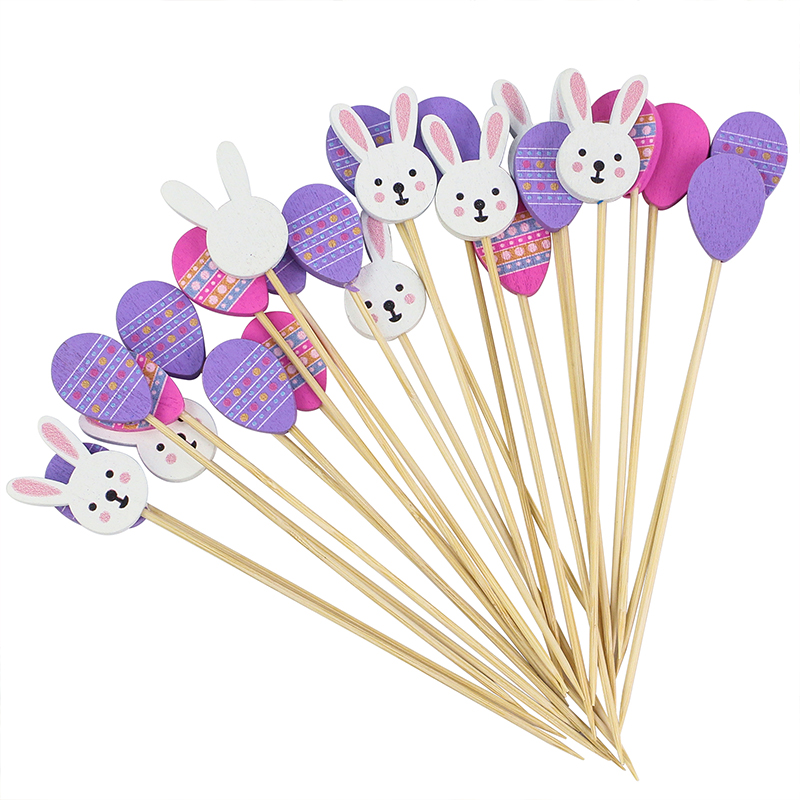 Fruit Sticks – Bamboo Multicolor Easter Fruit Skewers