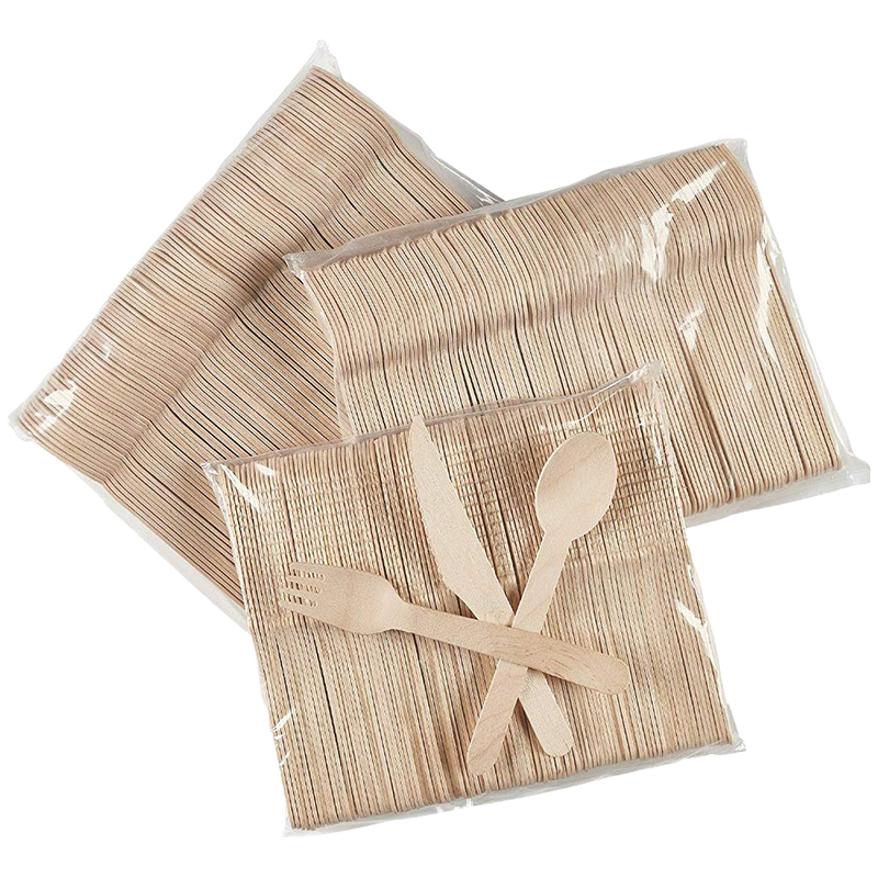 Natural Disposable Wooden Cutlery 140mm