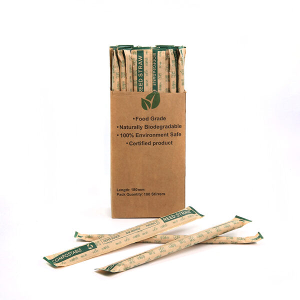 Reed Straw Individually Packaged – Hygienic Bulk Supply