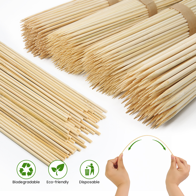 Round Bamboo BBQ Skewers