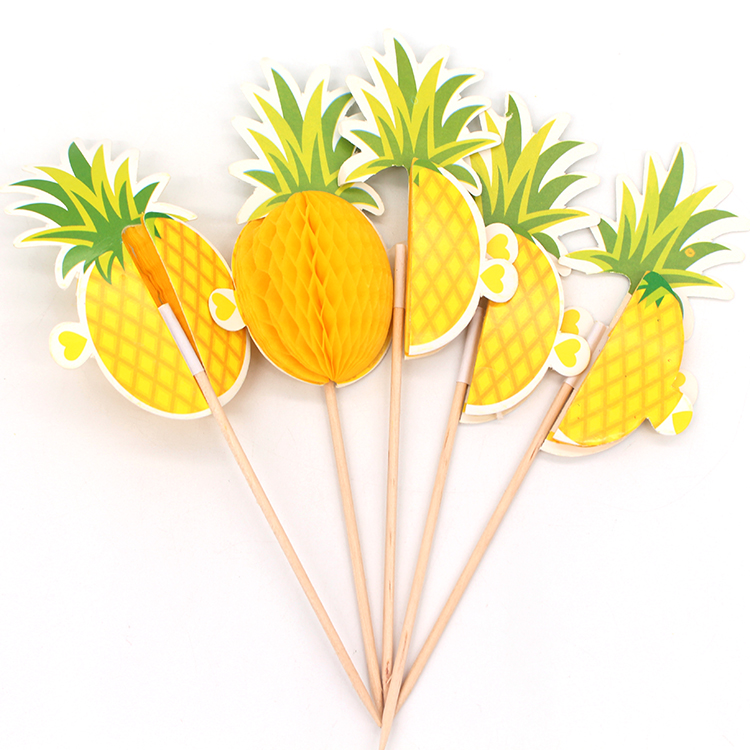 Yellow Pineapple Cocktail Pick 100 mm