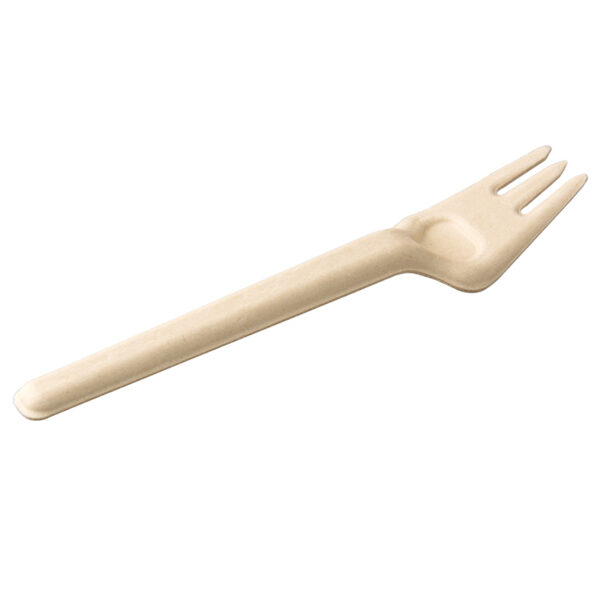 Bagasse Disposable Fork – Sustainable Bulk Cutlery