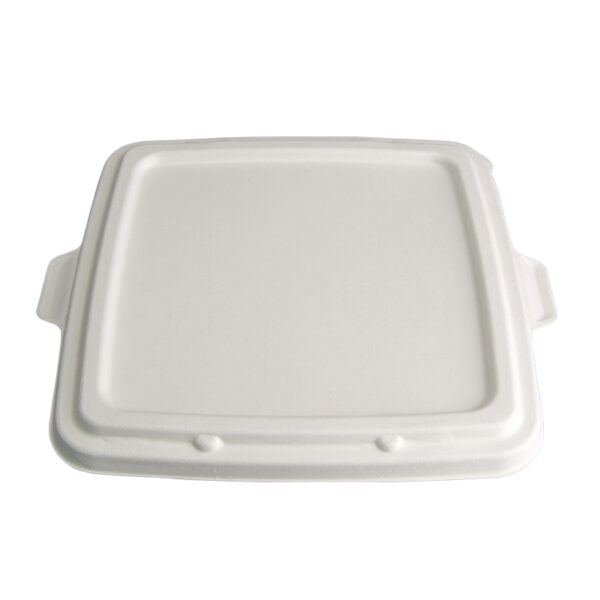 9 Inch Bagasse Packing Box Cover | Wholesale Compostable Food Containers