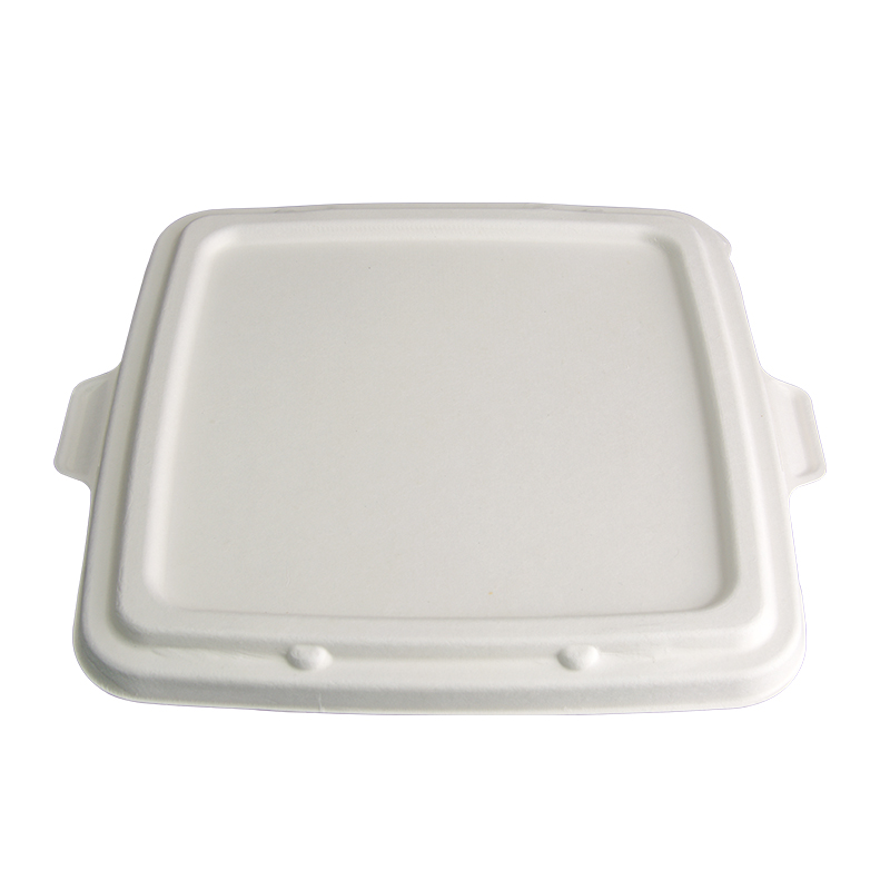 9 Inch Bagasse Packing Box Cover | Wholesale Compostable Food Containers