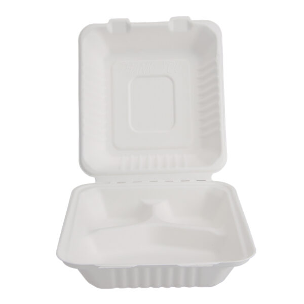 Square Sugarcane Bagasse Lunch Boxes