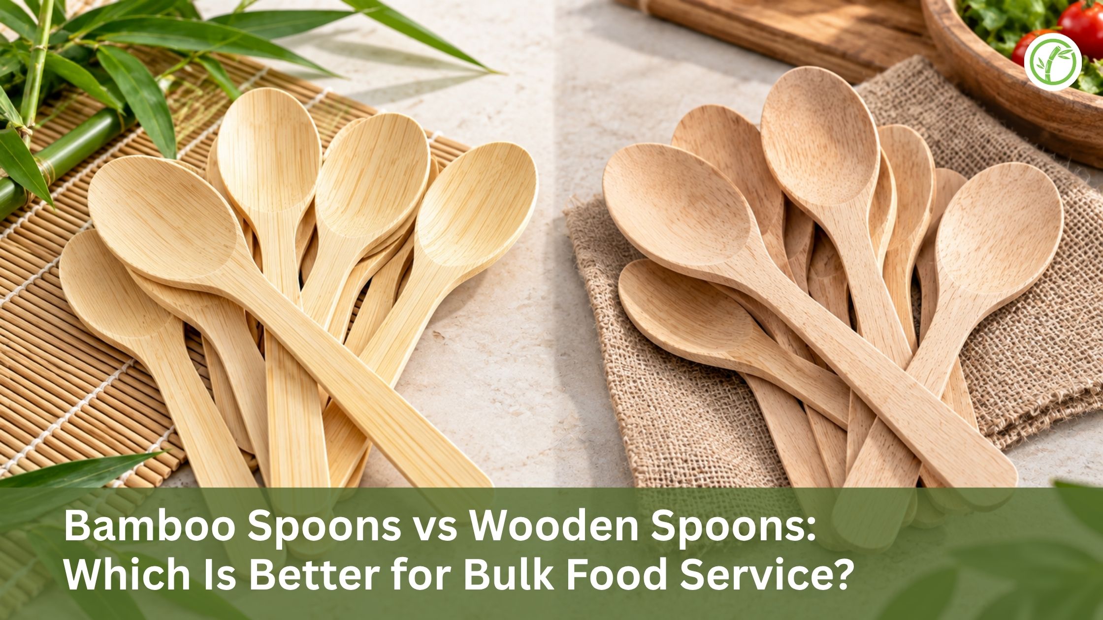 Bamboo Spoons vs Wooden Spoons Which Is Better for Bulk Food Service