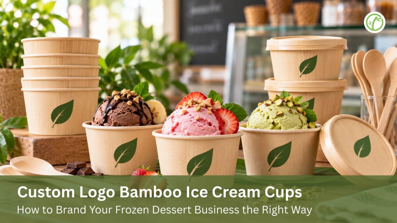 Custom Logo Bamboo Ice Cream Cups: How to Brand Your Frozen Dessert Business the Right Way