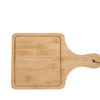 Square Bamboo Pizza Peel with Handle & Juice Groove