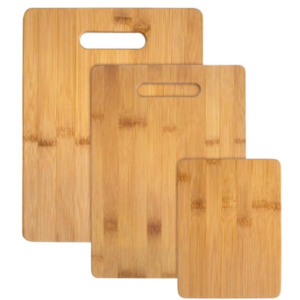 Natural Bamboo Cutting Board, 3 Sizes