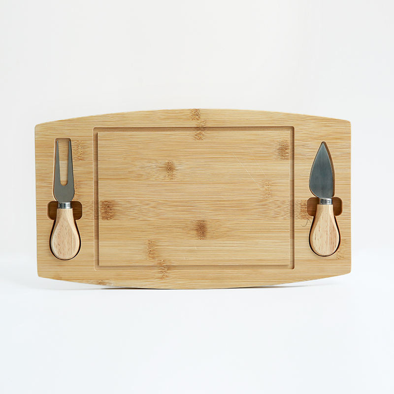 Cutlery Bamboo Cheese Board Set Wholesale At Best Price