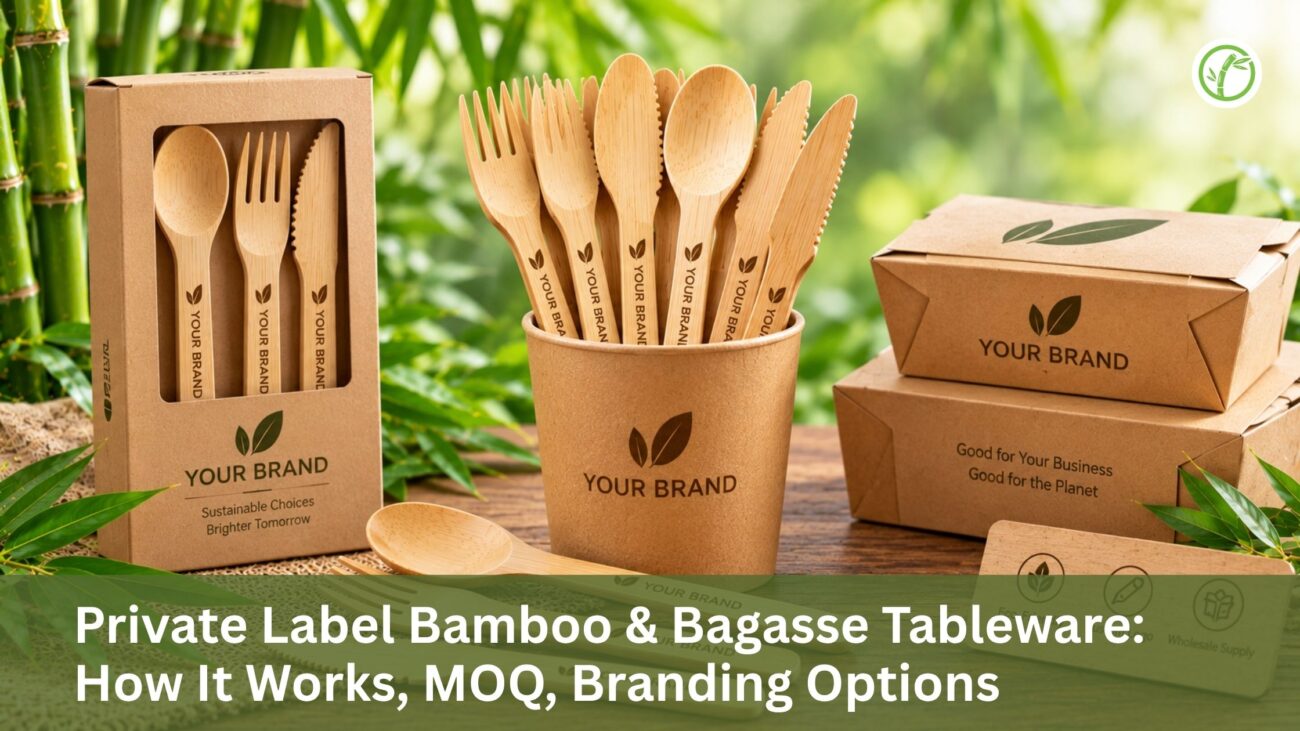 Private Label Bamboo & Bagasse Tableware