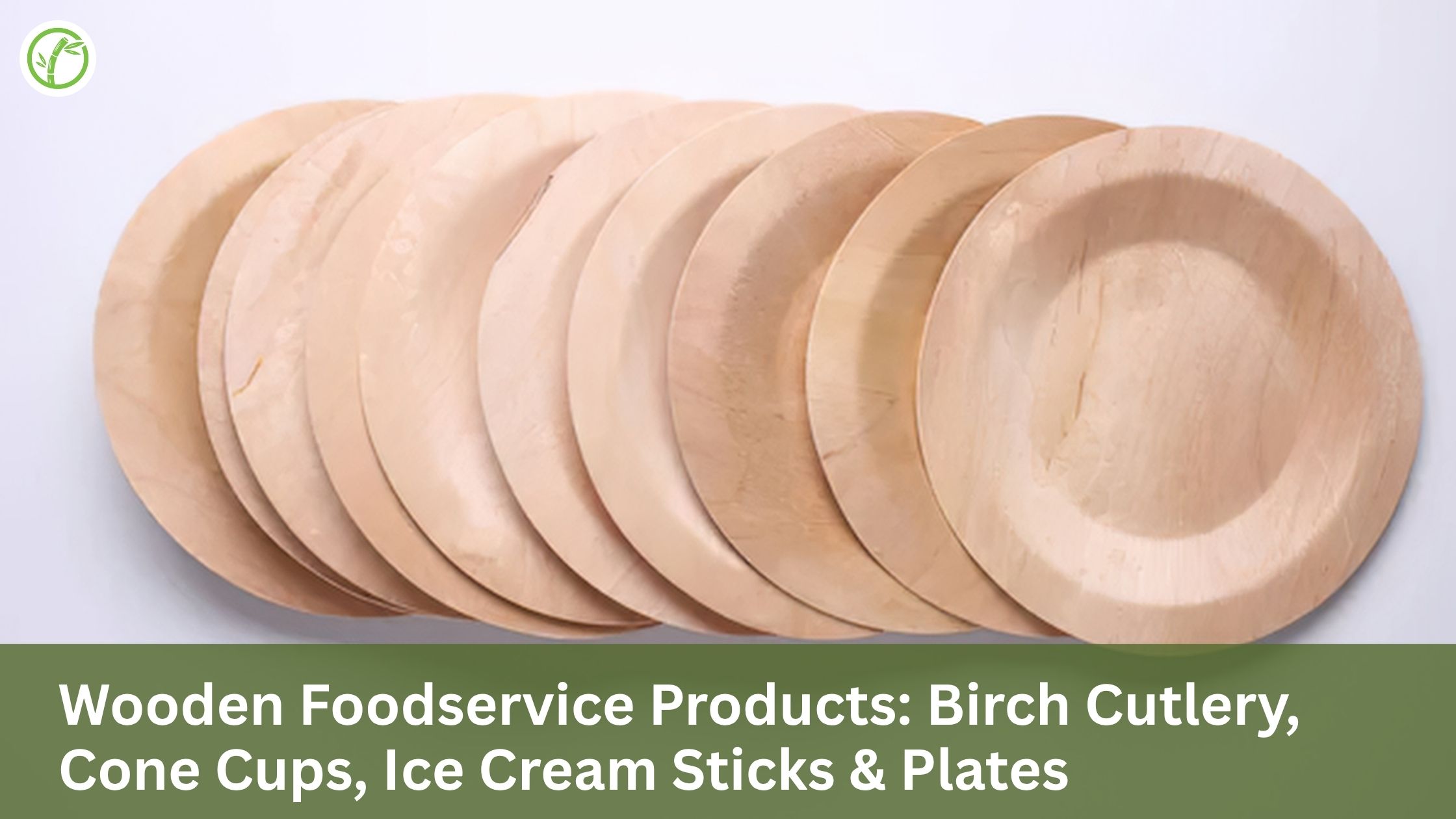 Wooden Foodservice Products: Birch Cutlery, Cone Cups, Ice Cream Sticks & Plates