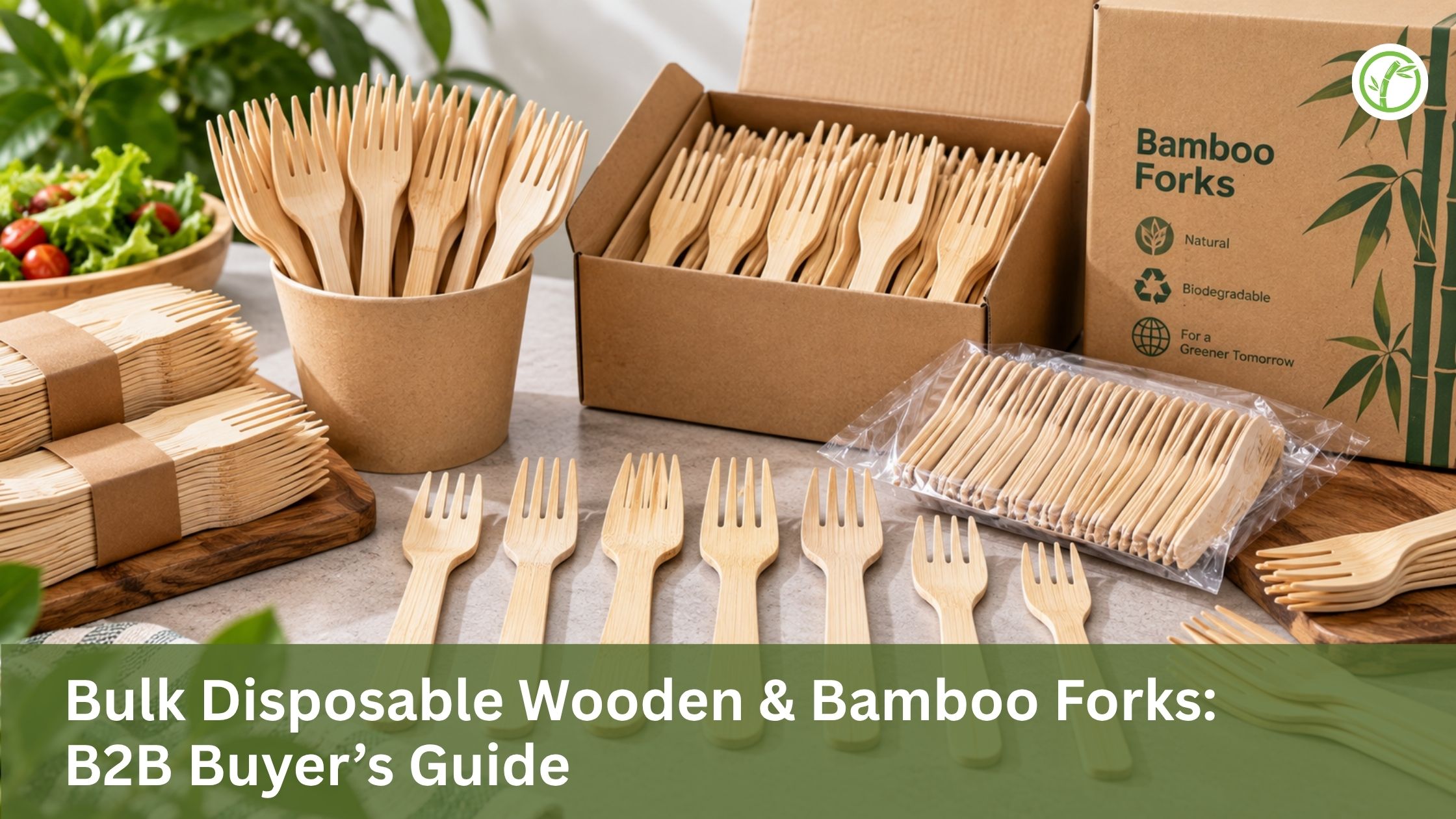 Bulk Disposable Wooden & Bamboo Forks