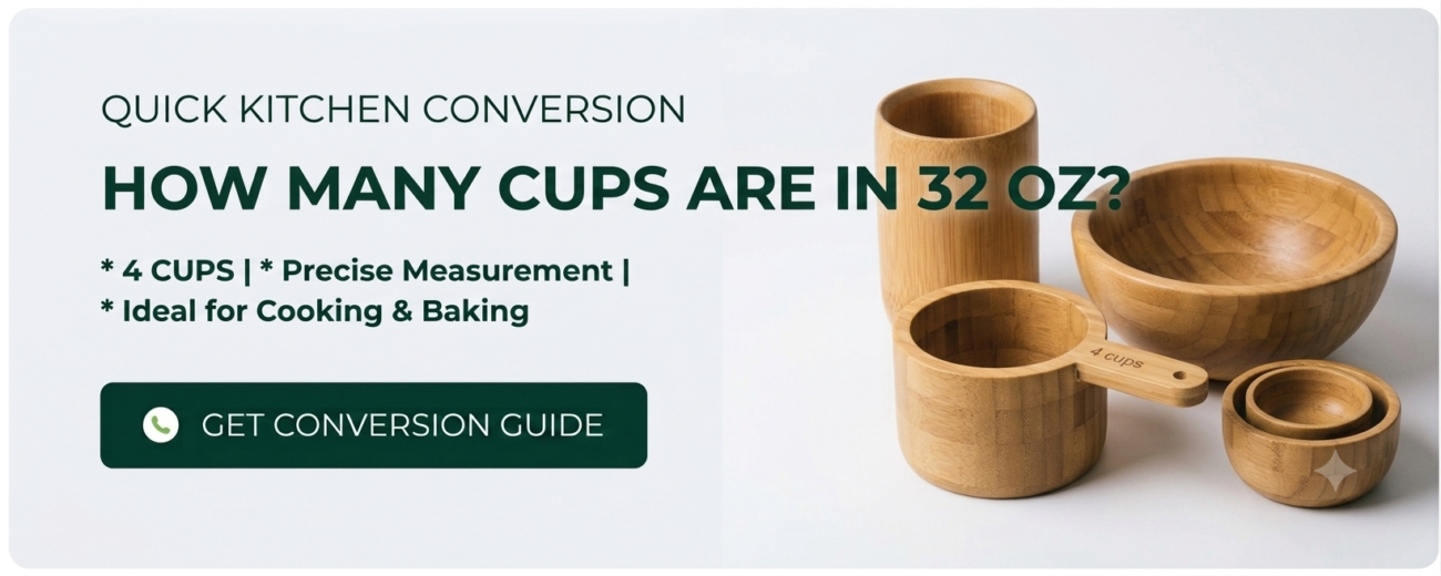 How Many Cups Are in 32 oz